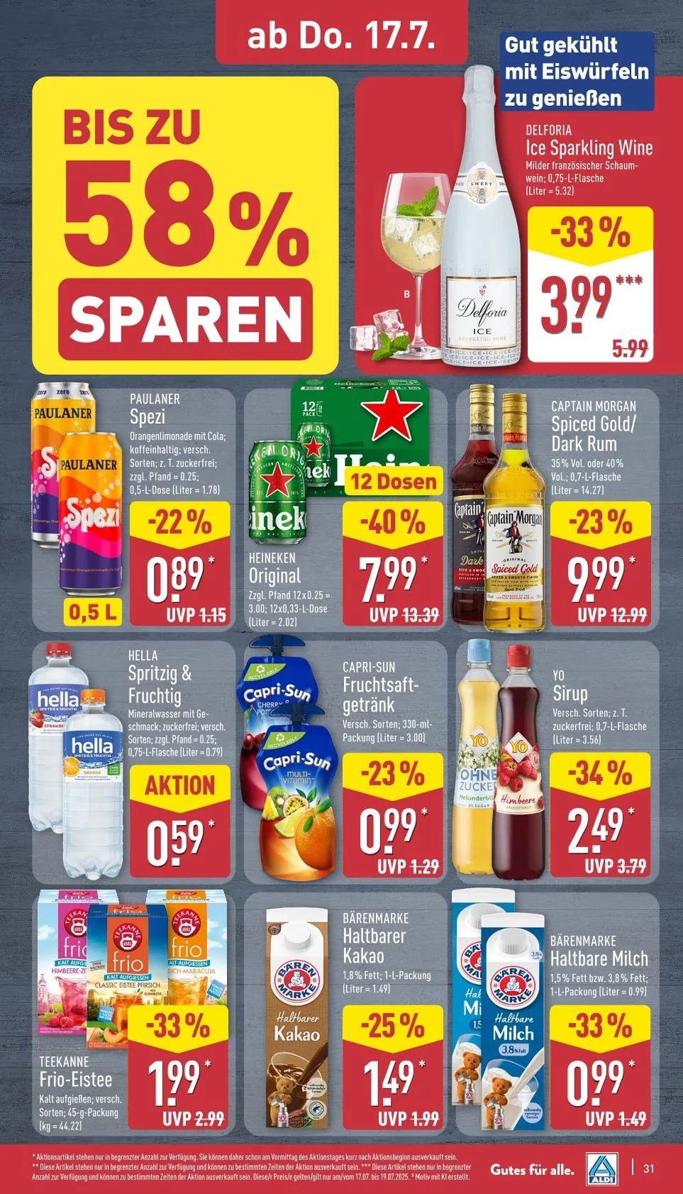 ALDI Nord Prospekte von 14. Juli bis 19. Juli 2025 - Prospekt seite 31