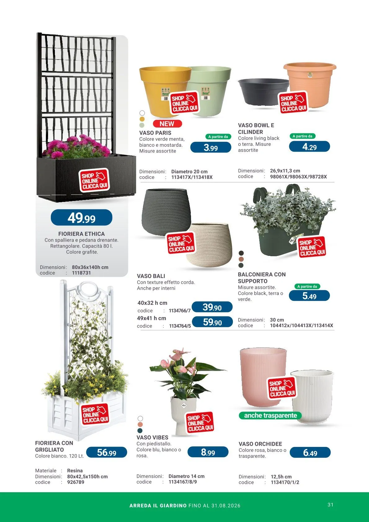  Volantini Cfadda da 8 aprile a 31 agosto di 2026 - Pagina del volantino 31