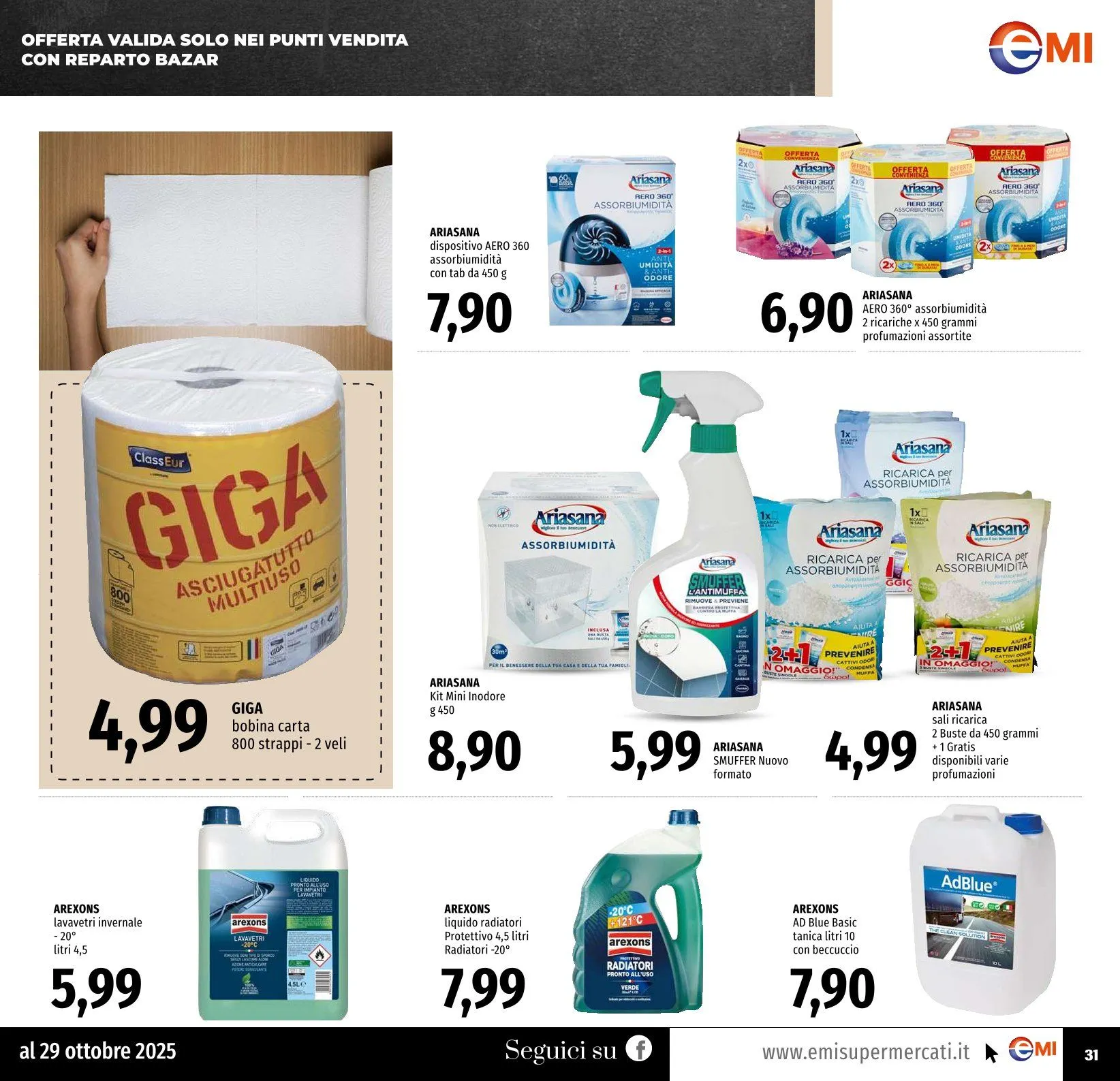 Volantini Emi Supermercati  da 16 ottobre a 29 ottobre di 2025 - Pagina del volantino 31