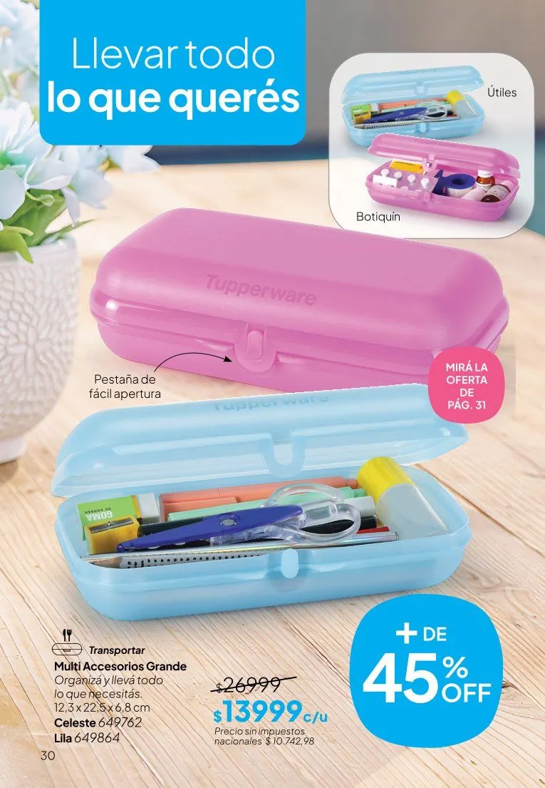 Ofertas de  Ofertas Tupperware  9 de junio al 30 de junio 2026 - Página 30 del catálogo
