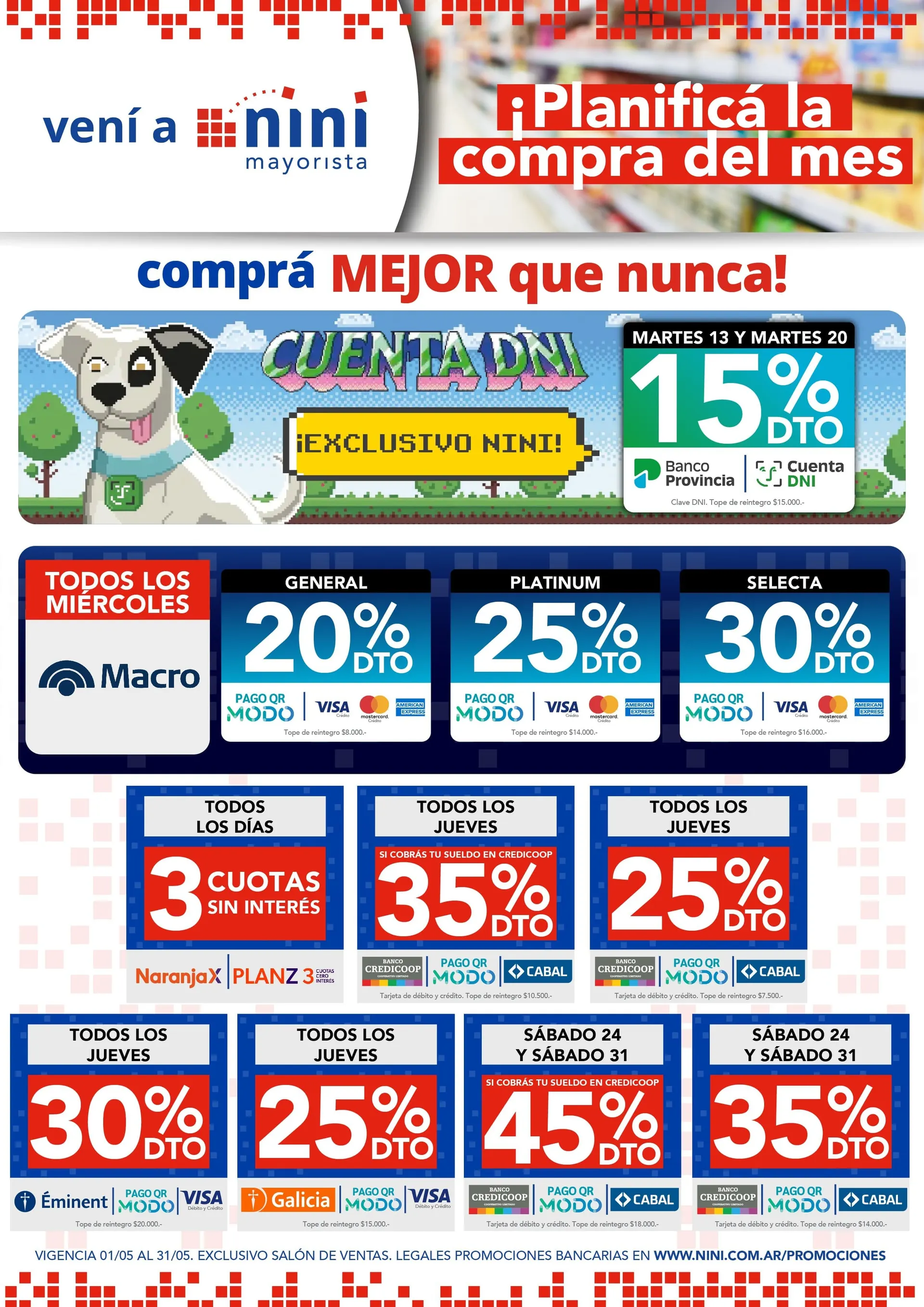 Ofertas de Nini Mayorista Ofertas 19 de mayo al 25 de mayo 2025 - Página 31 del catálogo
