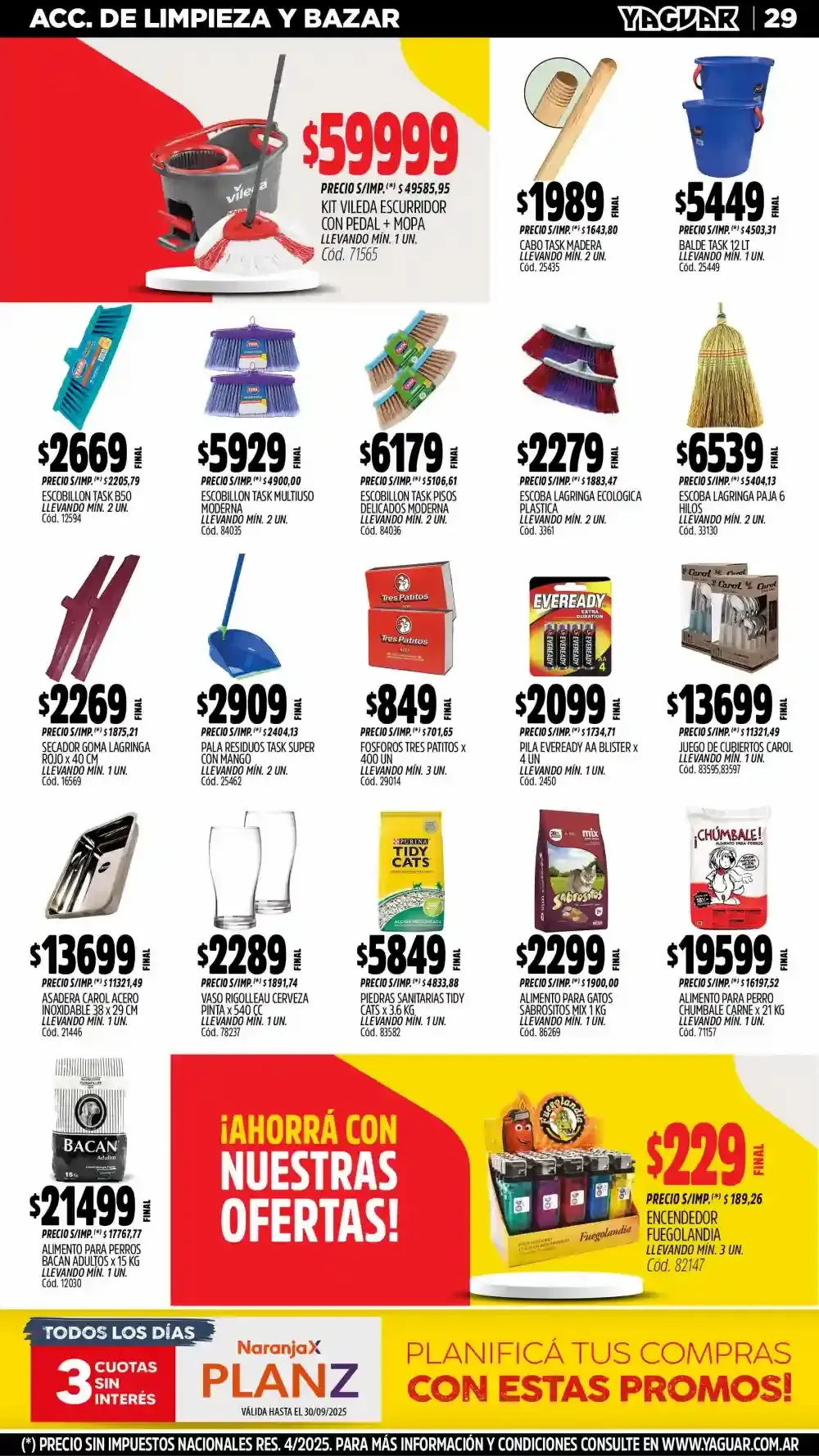 Ofertas de  Ofertas Yaguar - Últimos catálogos 8 de septiembre al 15 de septiembre 2025 - Página 30 del catálogo