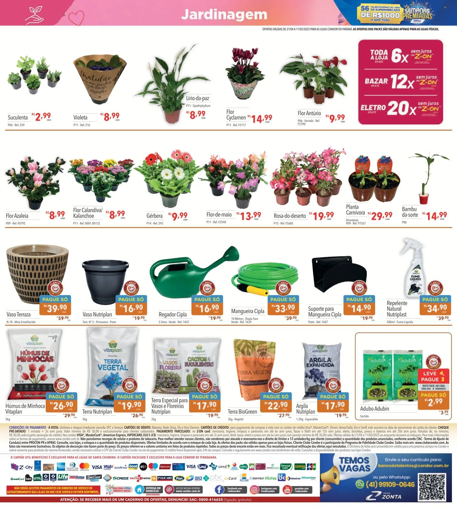 Encarte de Folhetos Supermercados Condor 21 de abril até 14 de maio 2025 - Pagina 32