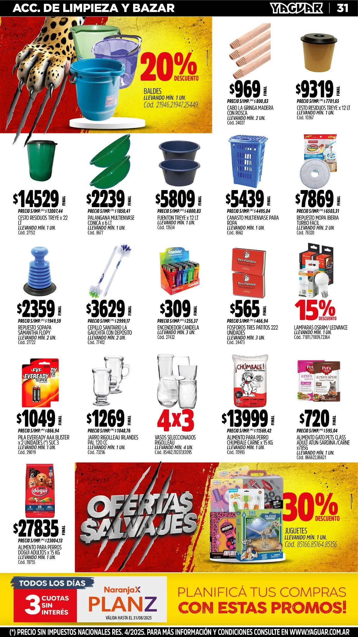 Ofertas de Ofertas Yaguar 4 de agosto al 10 de agosto 2025 - Página 28 del catálogo