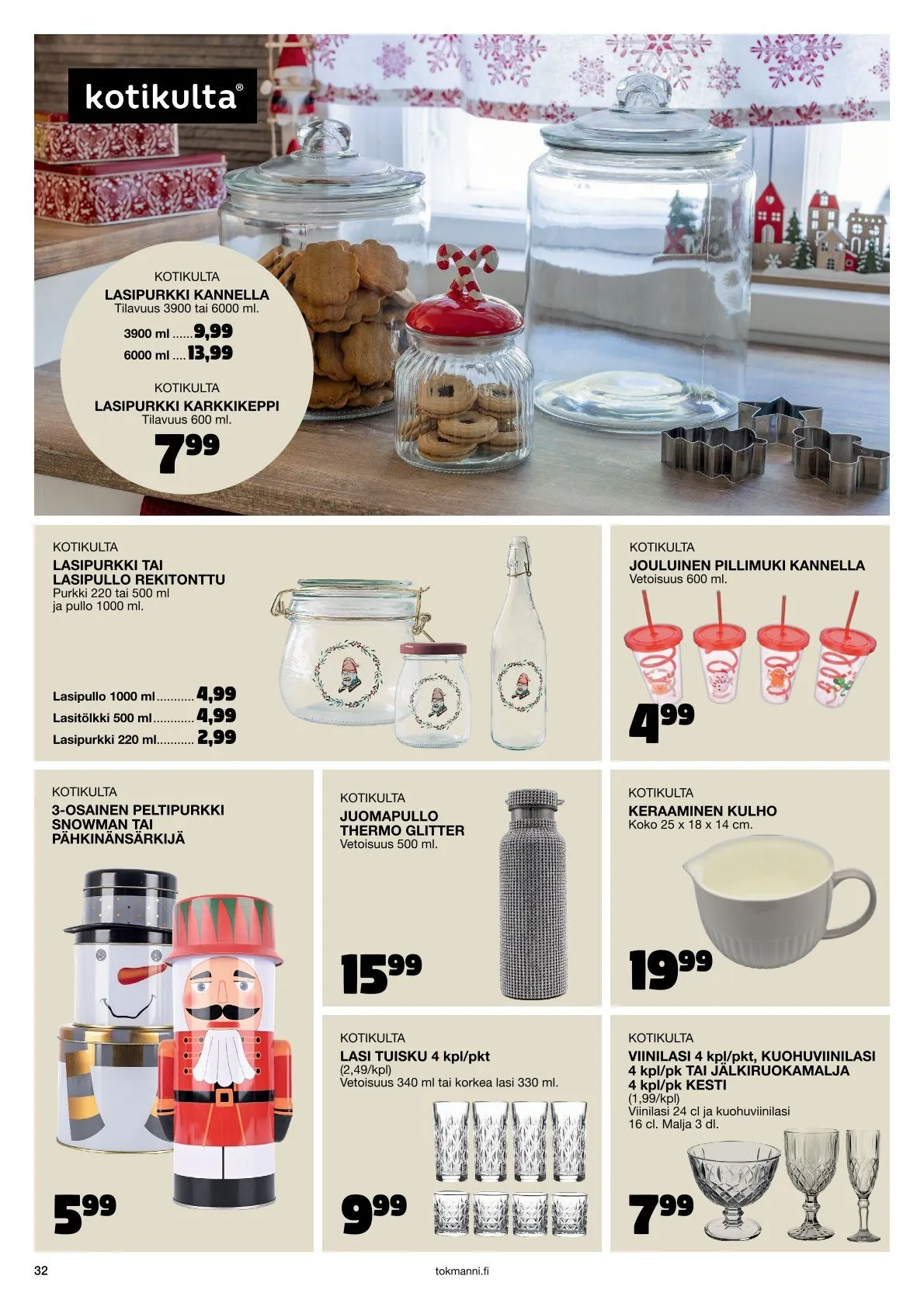  Tokmanni Tarjoukset voimassa alkaen 28. marraskuuta - 24. joulukuuta 2025 - Tarjouslehti sivu 32