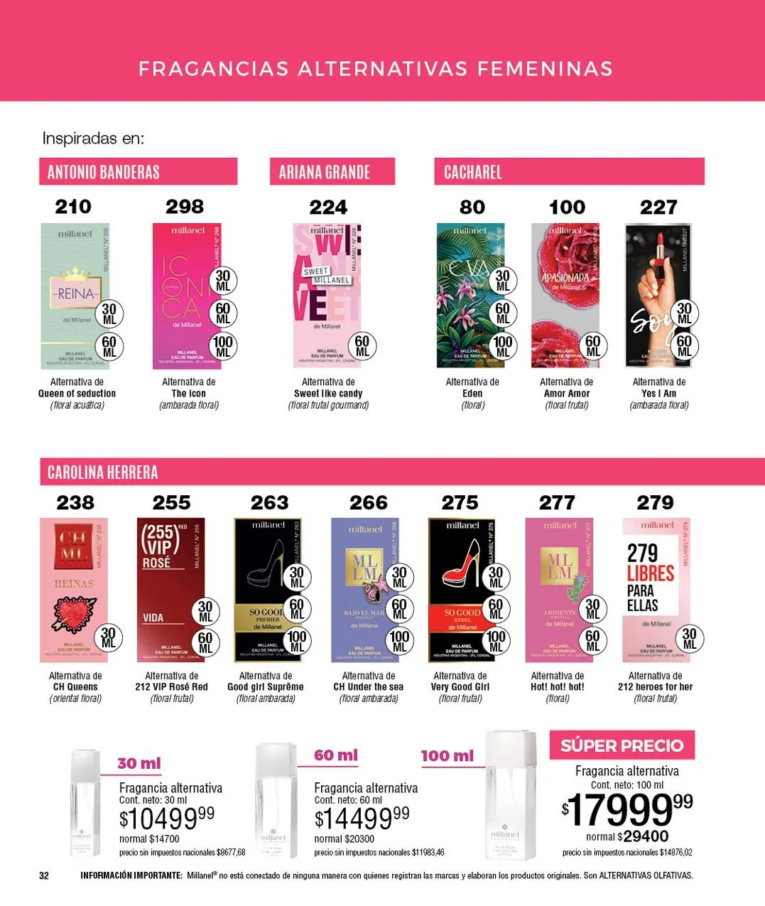 Ofertas de  Ofertas Millanel 15 de septiembre al 19 de octubre 2025 - Página 32 del catálogo
