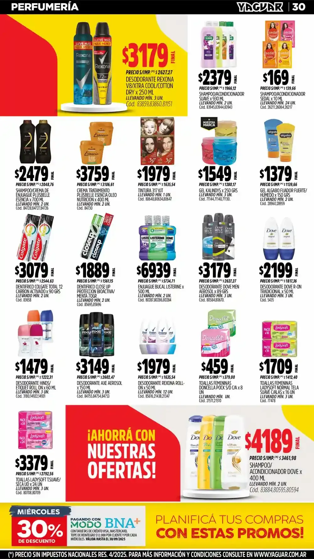 Ofertas de  Ofertas Yaguar - Últimos catálogos 8 de septiembre al 15 de septiembre 2025 - Página 31 del catálogo