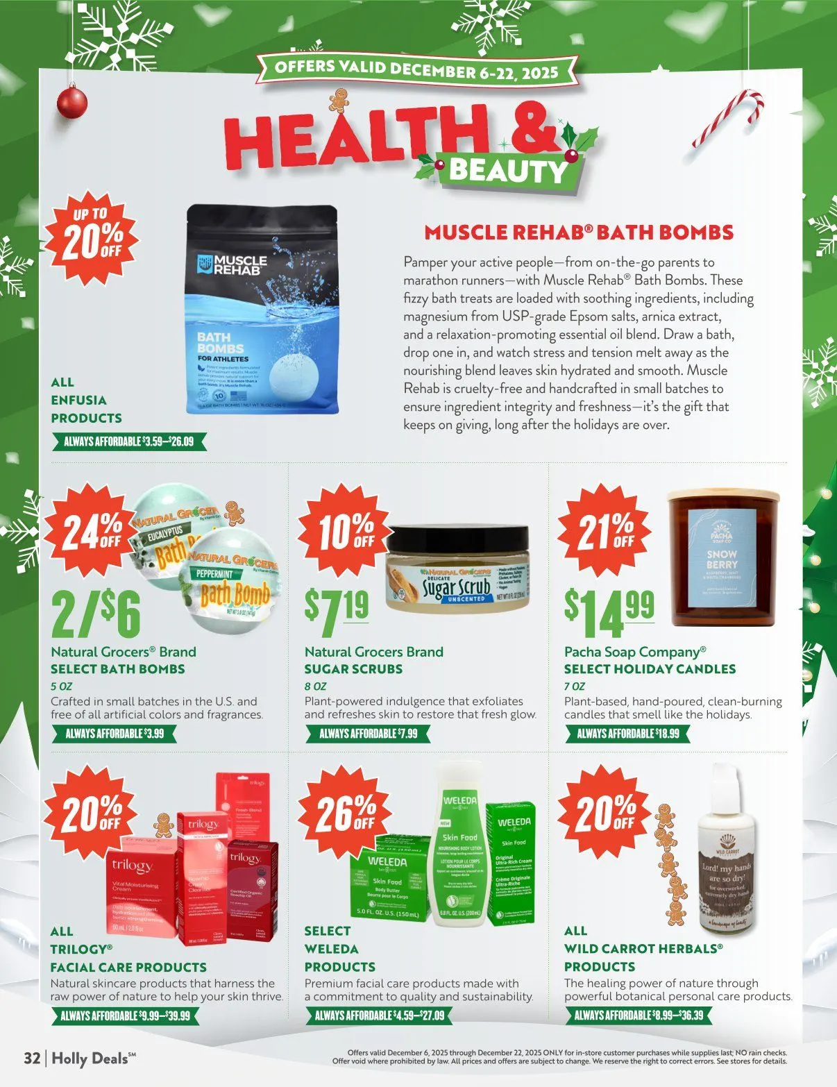 Weekly promotion Natural Grocers Sales spanning from December 6 to December 12 2025 - Page 32 for Catalogue 365