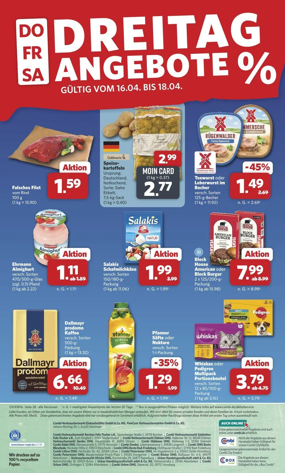  Combi Angebote von 13. April bis 18. April 2026 - Prospekt seite 32