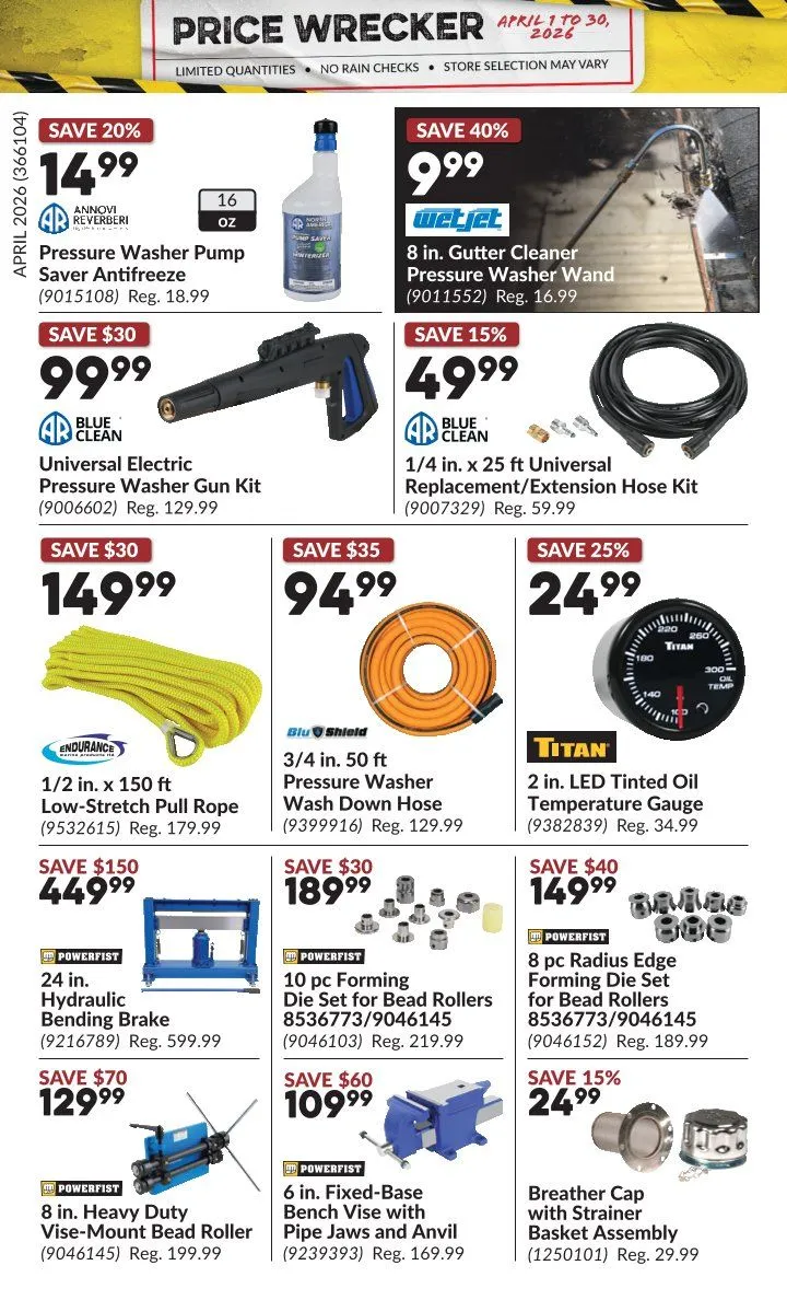 Princess Auto Sales from April 1 to April 30 2026 - flyer page 32