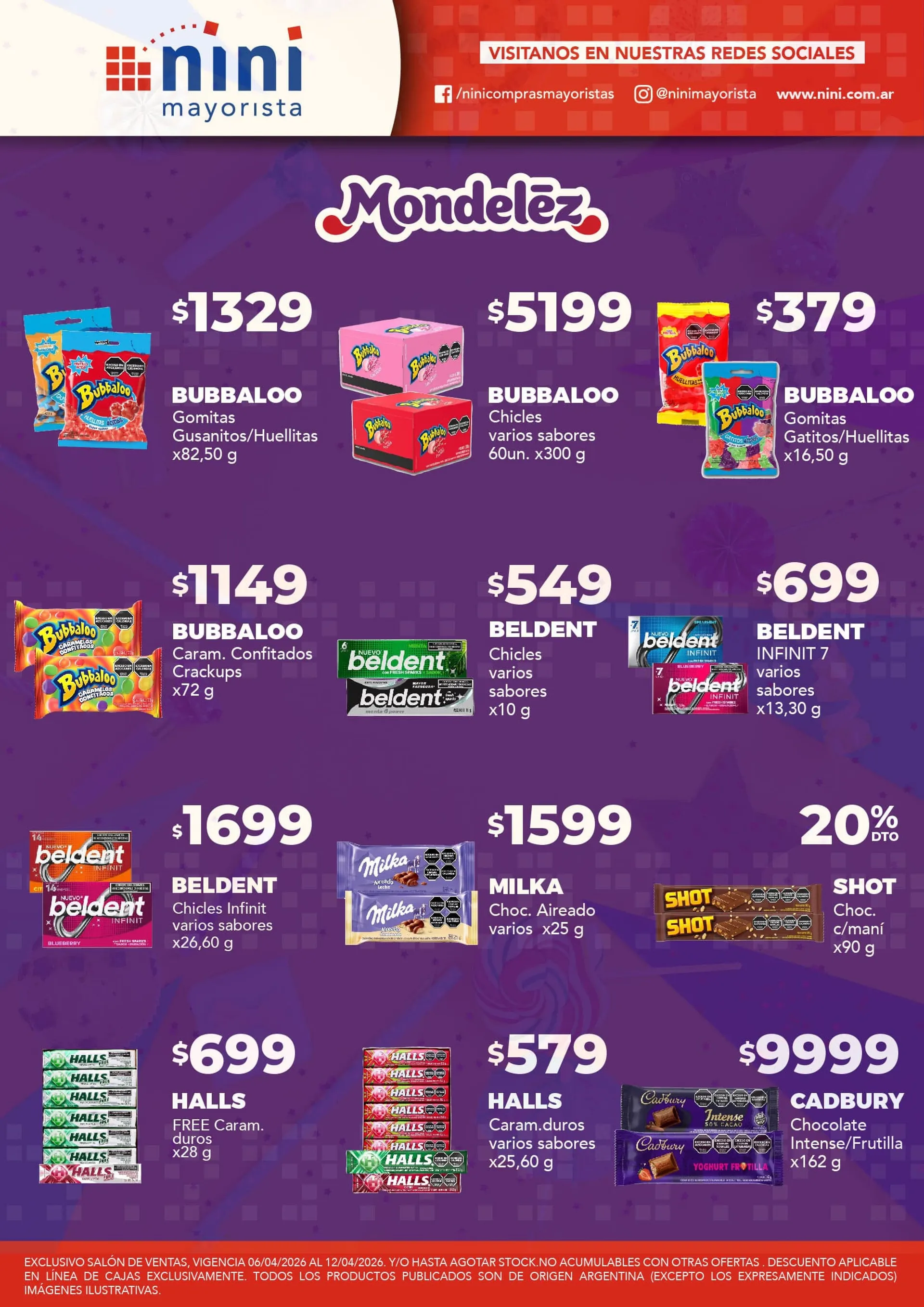 Ofertas de Nini Mayorista Ofertas 6 de abril al 12 de abril 2026 - Página 32 del catálogo