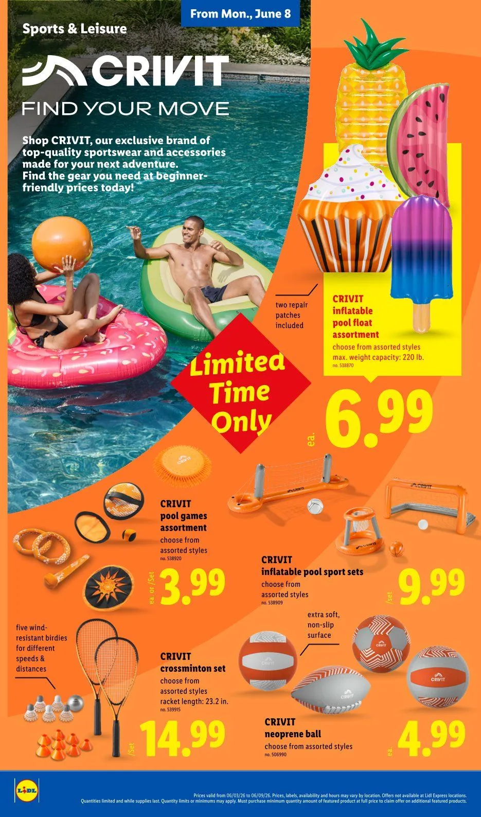 Weekly promotion Lidl Sales spanning from June 3 to June 9 2026 - Page 32 for Catalogue 365