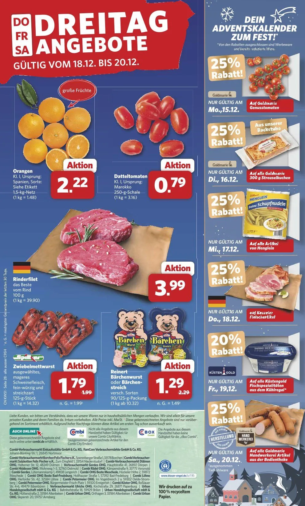 Combi Angebote von 15. Dezember bis 20. Dezember 2025 - Prospekt seite 32