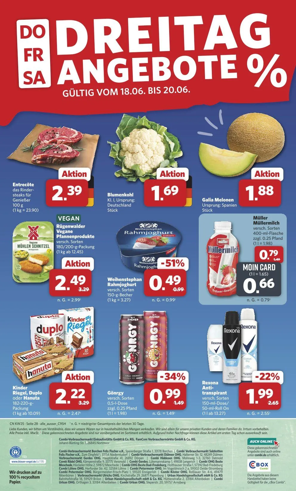 Combi Angebote von 15. Juni bis 20. Juni 2026 - Prospekt seite 32