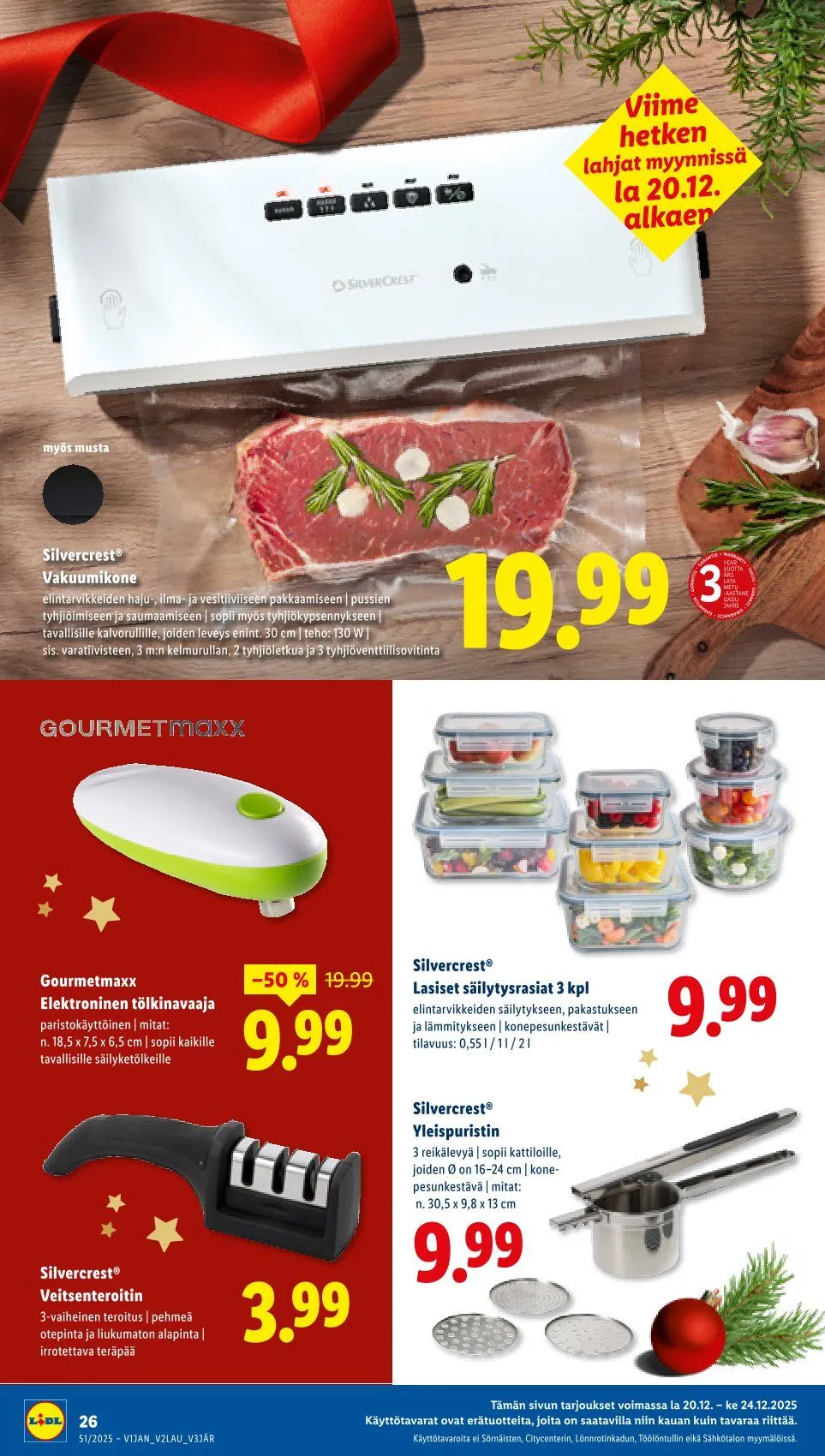 Lidl voimassa alkaen 18. joulukuuta - 21. joulukuuta 2025 - Tarjouslehti sivu 32