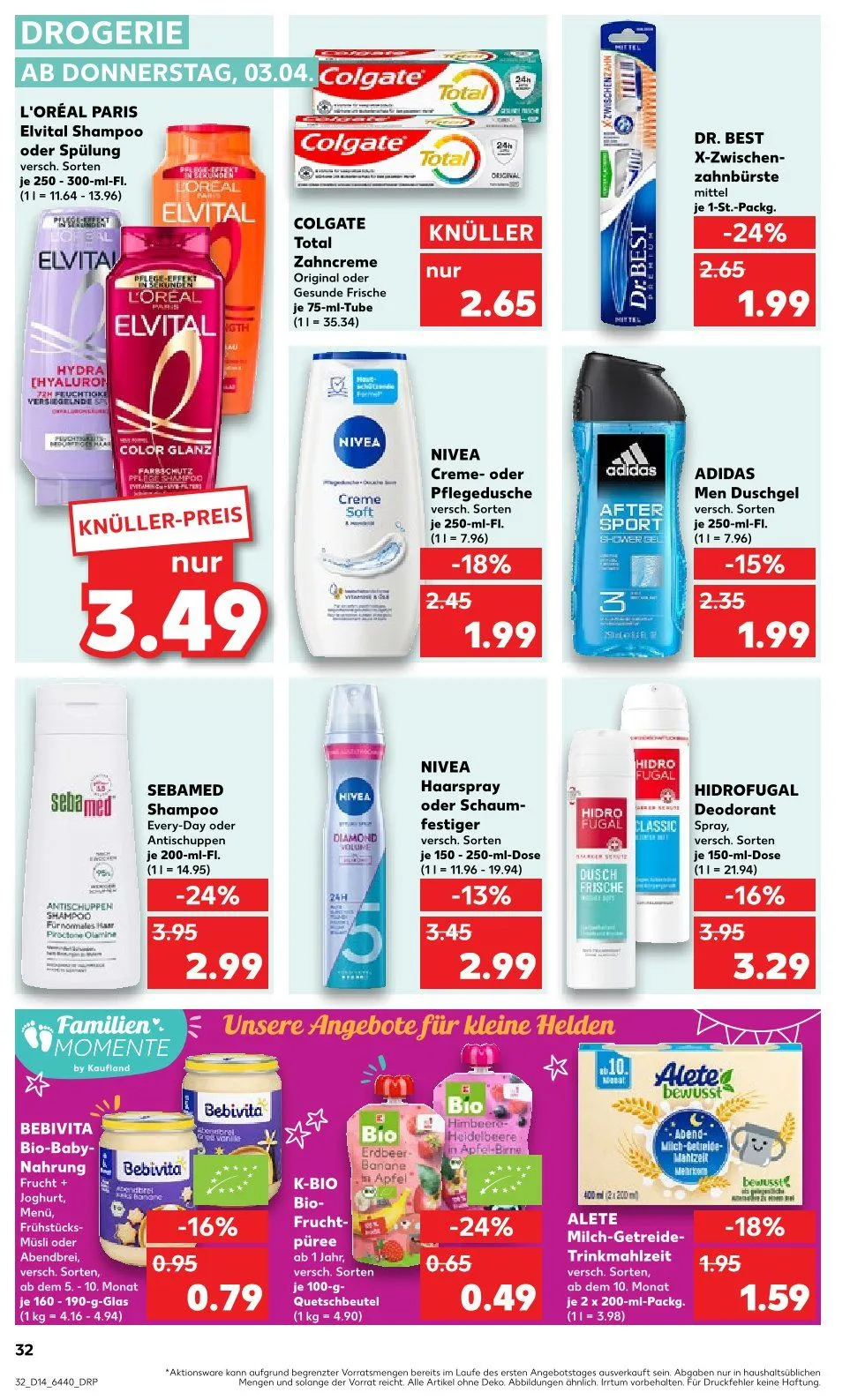 Kaufland Prospekt von 3. April bis 9. April 2025 - Prospekt seite 32