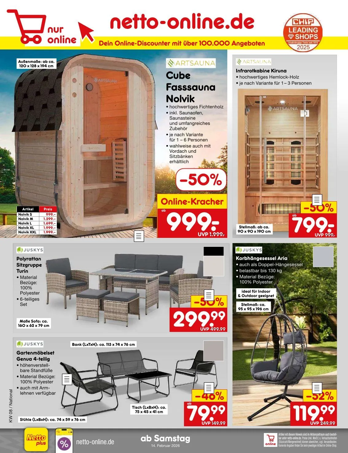 Netto Marken-Discount Angebote von 16. Februar bis 21. Februar 2026 - Prospekt seite 32