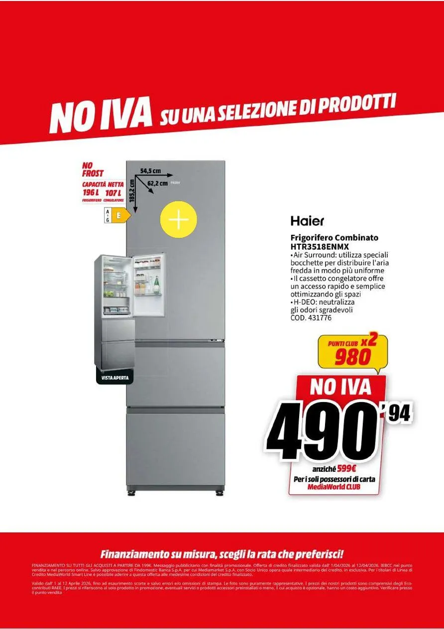 Volantini MEDIAWORLD da 1 aprile a 12 aprile di 2026 - Pagina del volantino 32