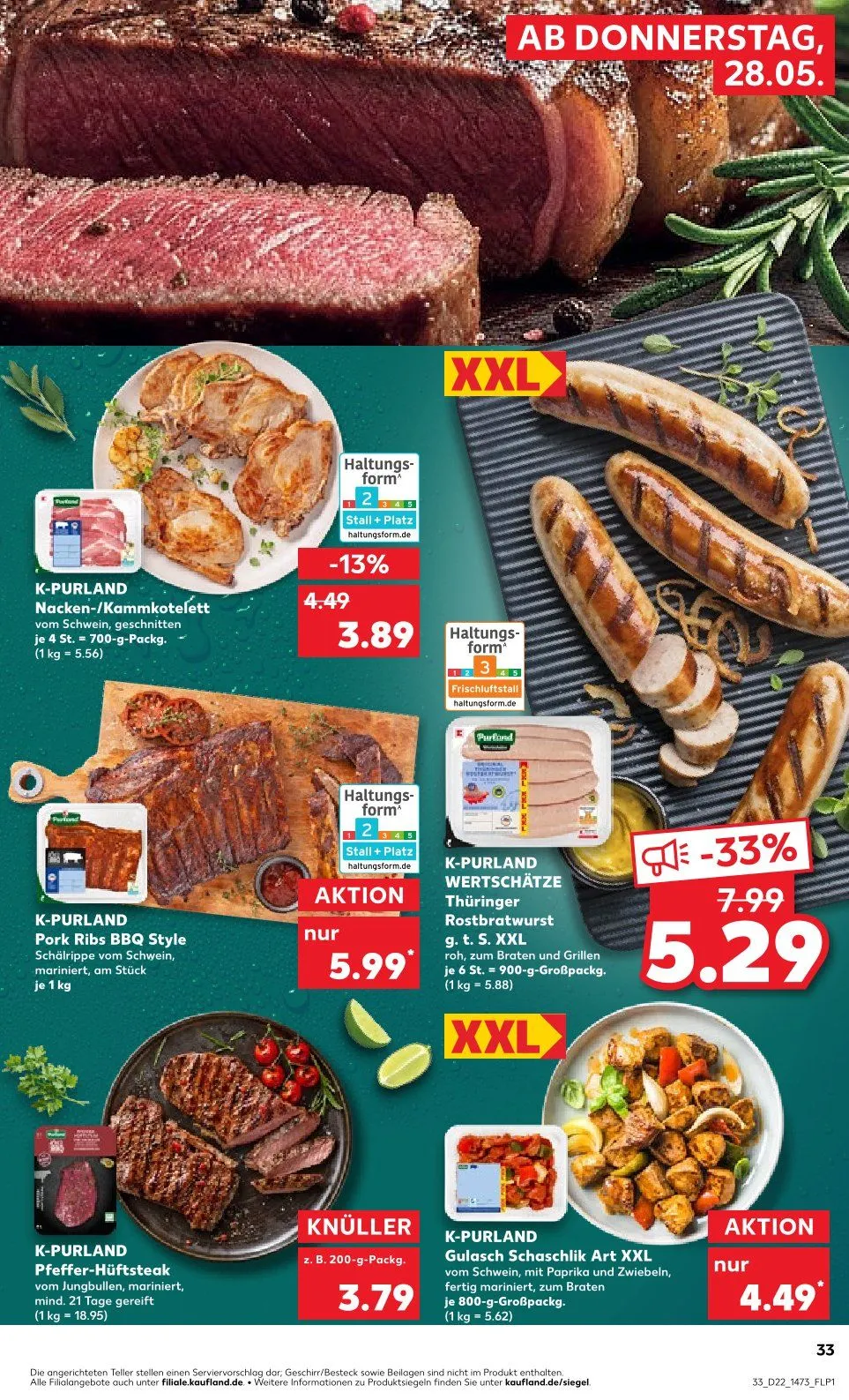 Kaufland Prospekte von 28. Mai bis 3. Juni 2026 - Prospekt seite 33