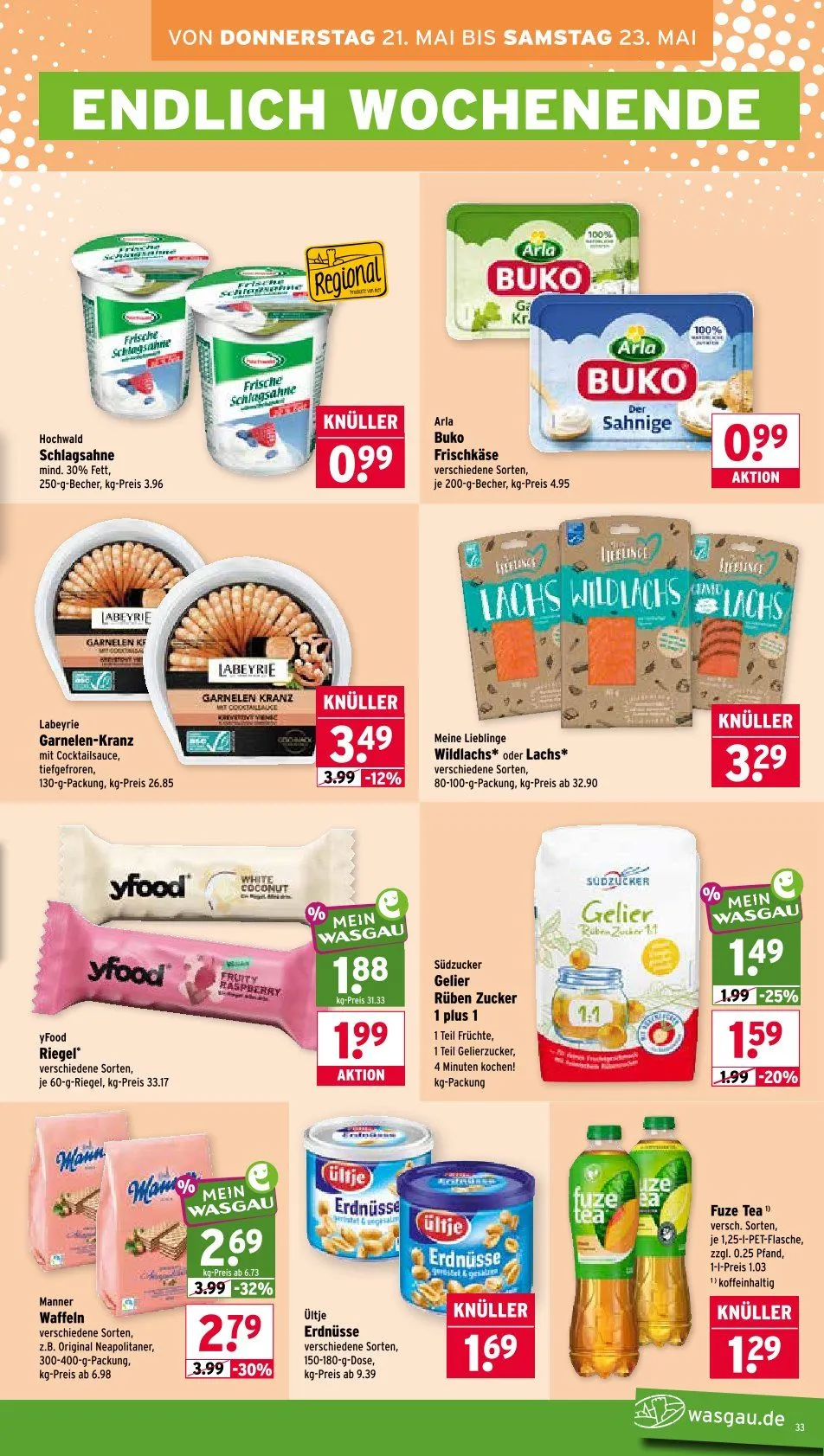 Wasgau Angebote von 18. Mai bis 23. Mai 2026 - Prospekt seite 33