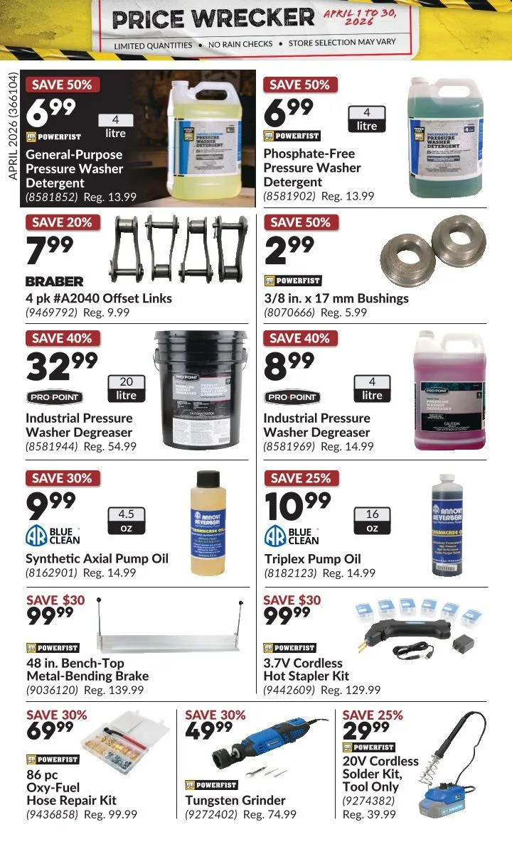 Princess Auto Sales from April 1 to April 30 2026 - flyer page 33