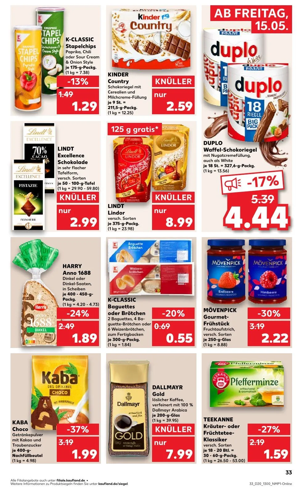  Kaufland Prospekte  von 15. Mai bis 20. Mai 2026 - Prospekt seite 33
