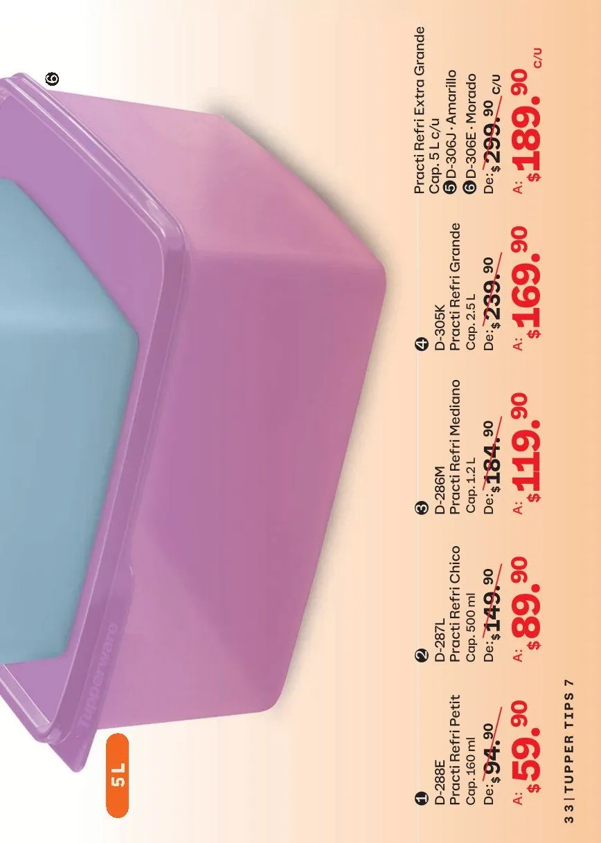 Catálogo de Tupperware Ofertas 15 de junio al 12 de julio 2026 - Pagina 33