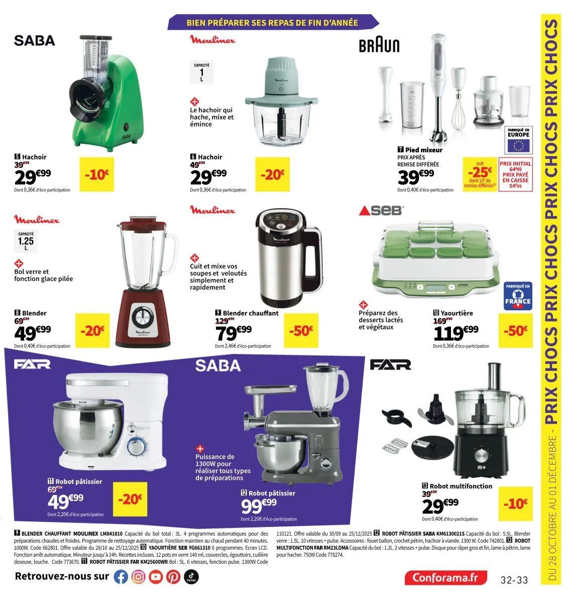 Catalogues Conforama du 28 octobre au 25 décembre 2025 - Catalogue page 33