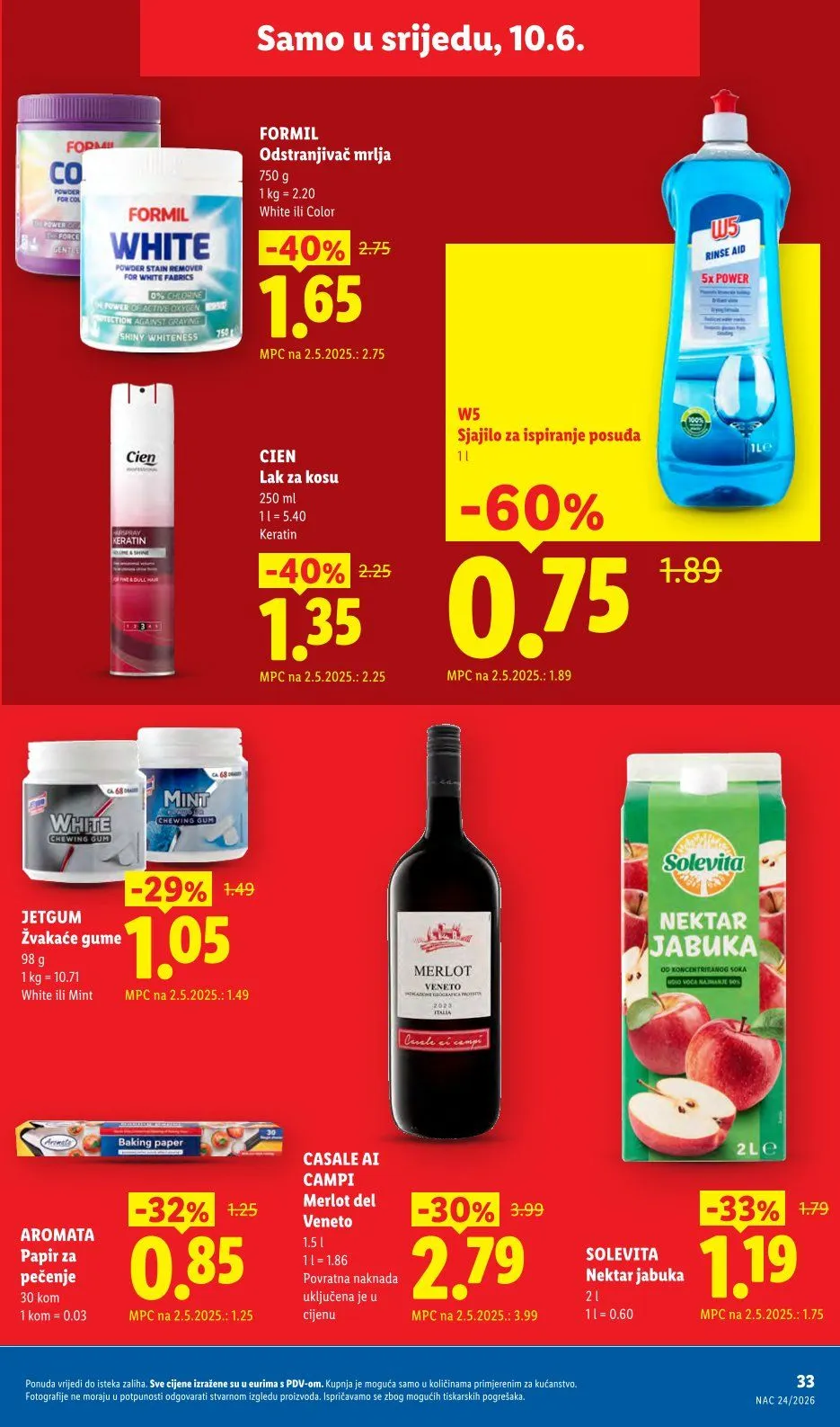Katalog LIDL od 8. lipnja do 14. lipnja 2026. - Pregled Stranica 33