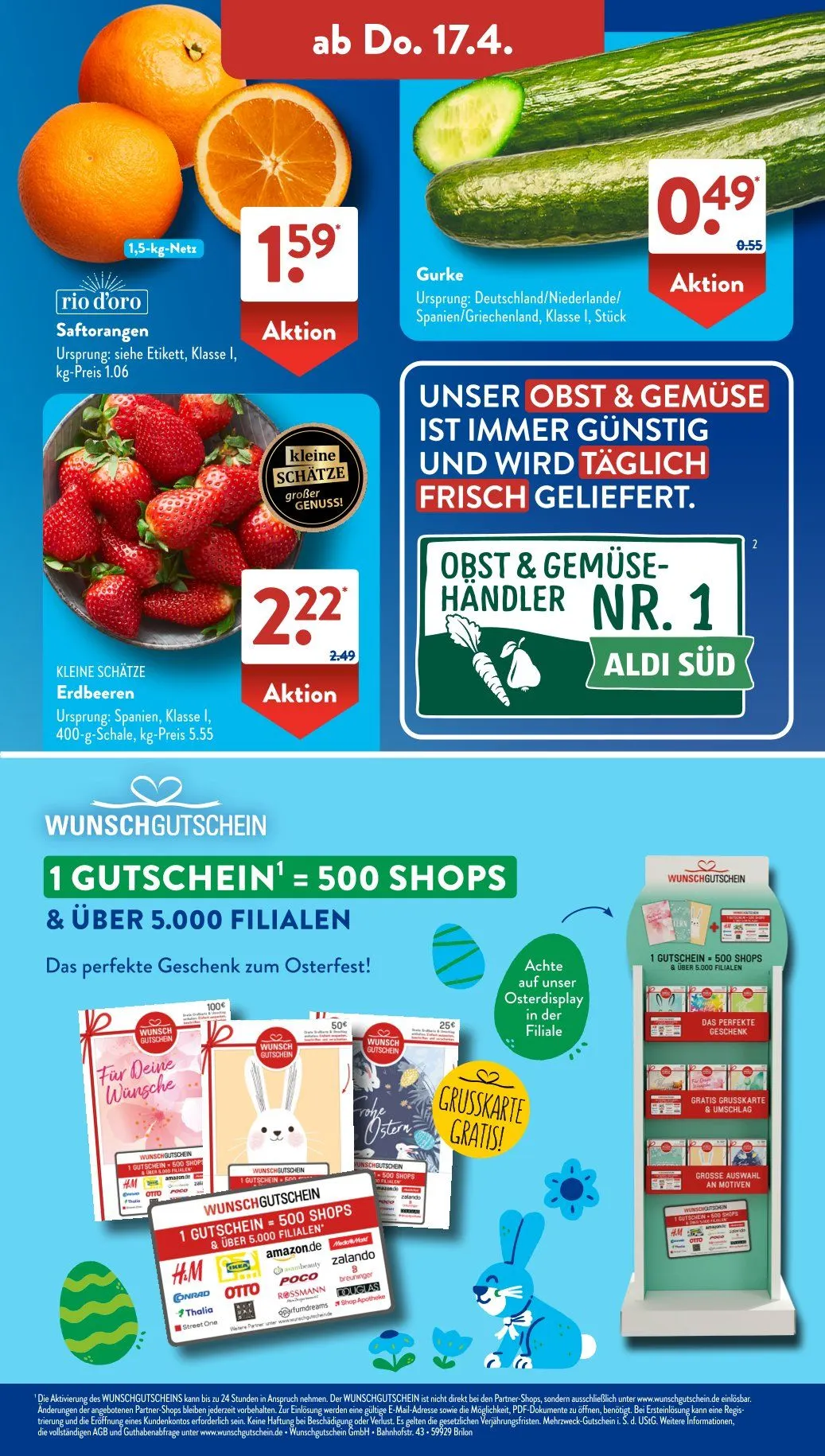 ALDI SÜD Angebote von 14. April bis 19. April 2025 - Prospekt seite 33