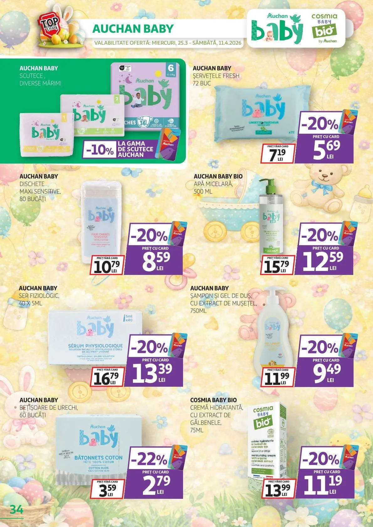 Catalog Ofertă de neratat specială Auchan de la 25 martie până la 11 aprilie 2026 - Revista Pagina 34