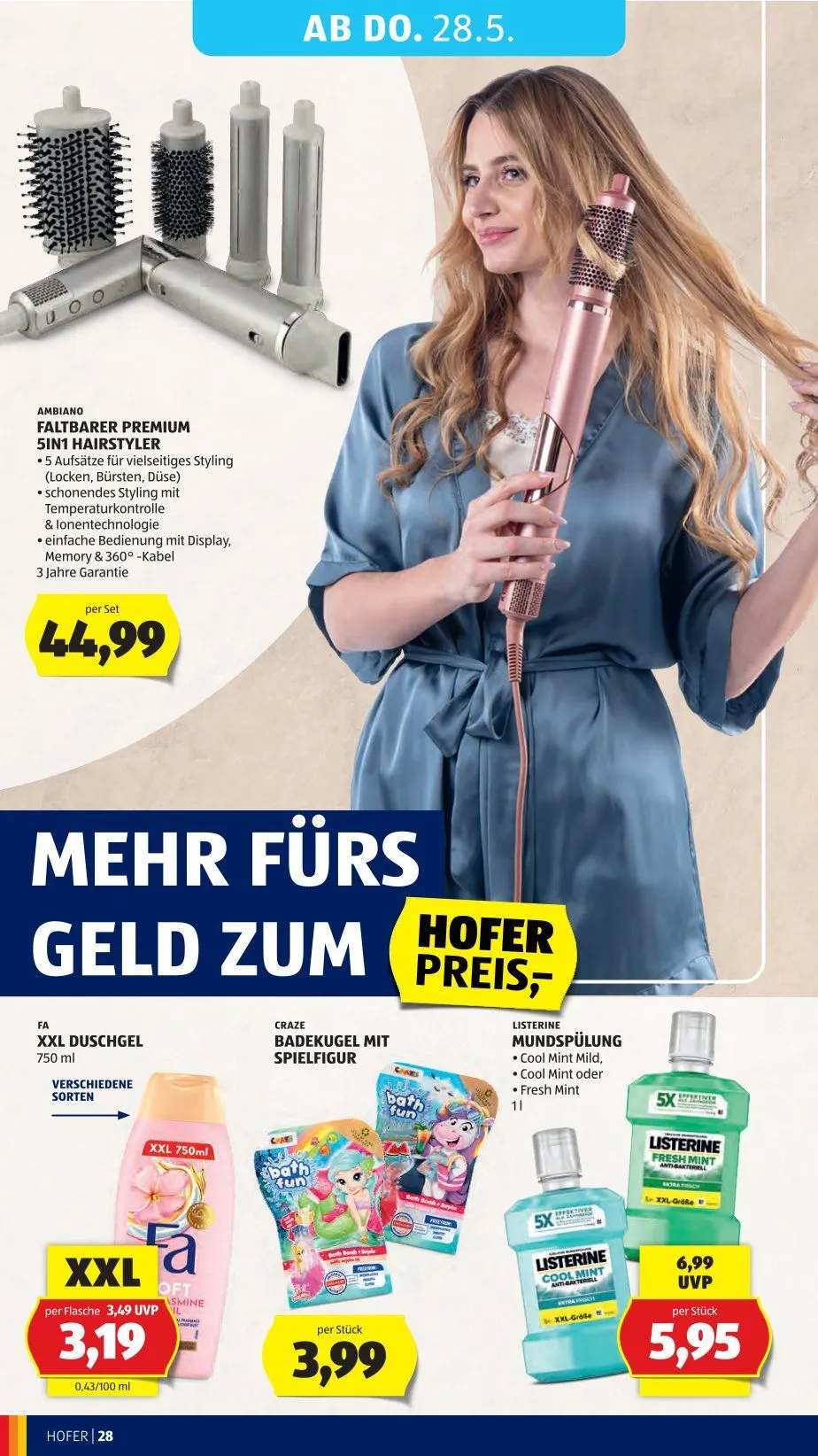  Hofer Prospekte von 22. Mai bis 28. Mai 2026 - Flugblätt seite  34