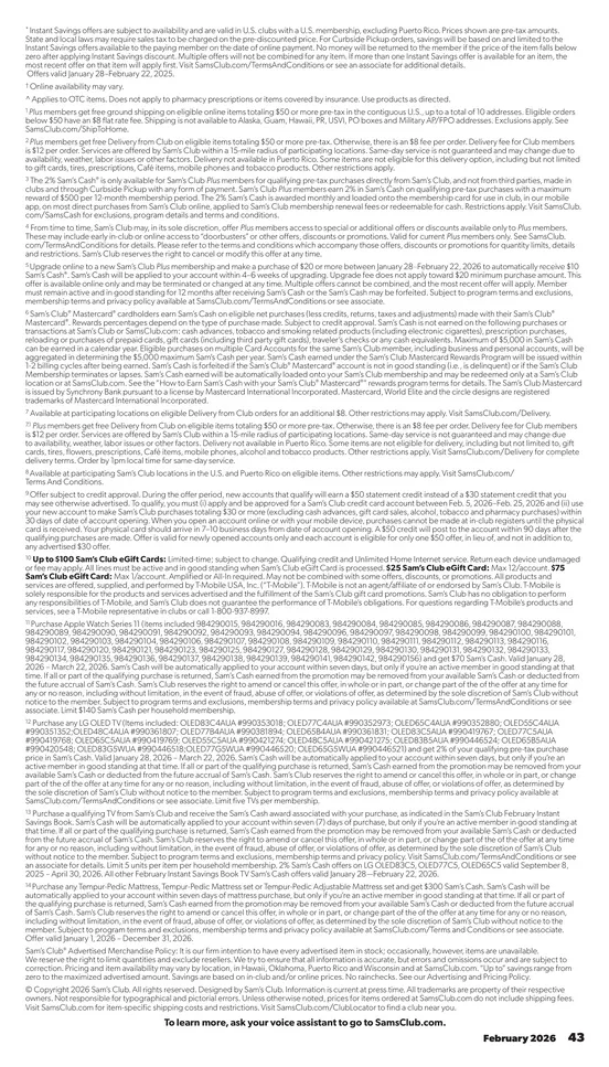 Weekly ad Sam's Club  Sales from January 28 to February 22 2026 - Page 35