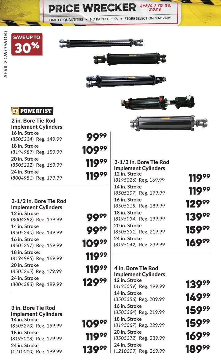 Princess Auto Sales from April 1 to April 30 2026 - flyer page 34