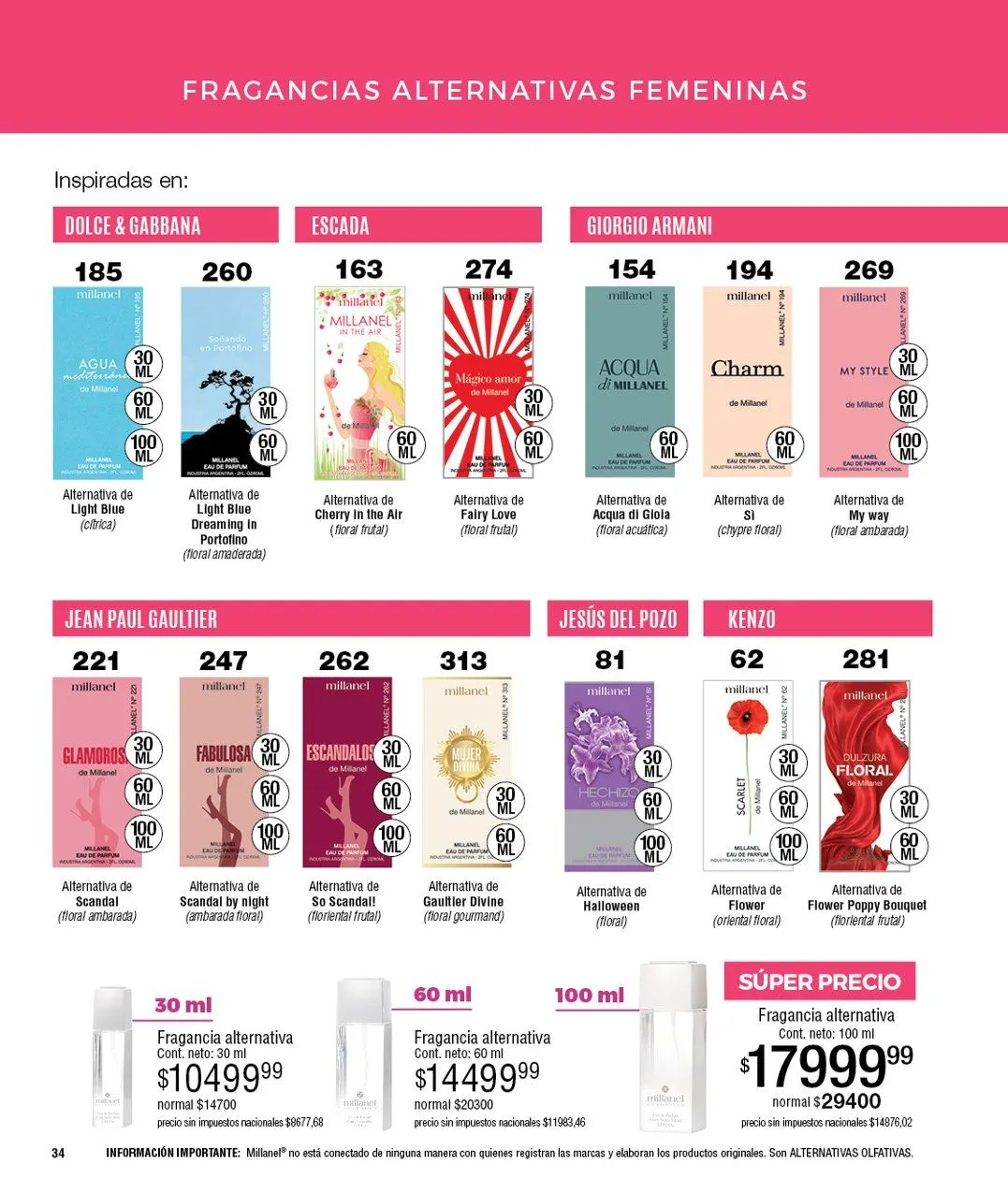 Ofertas de  Ofertas Millanel 15 de septiembre al 19 de octubre 2025 - Página 34 del catálogo