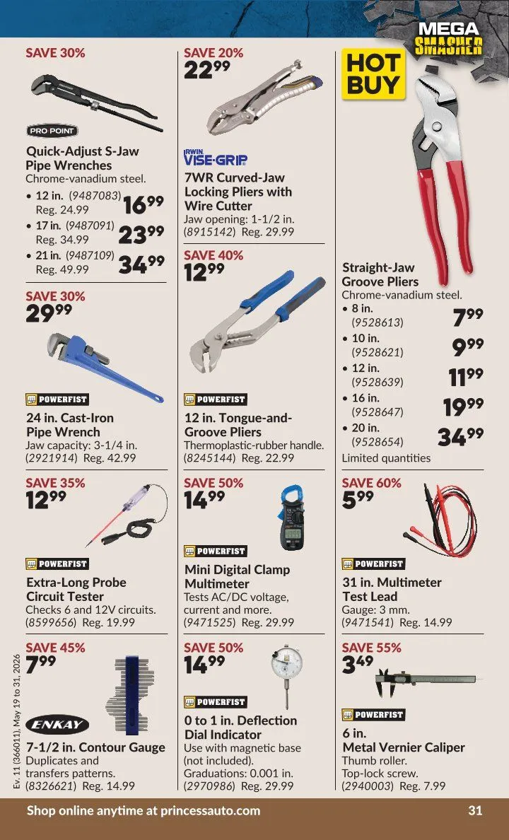 Princess Auto flyers from May 19 to May 31 2026 - flyer page 34