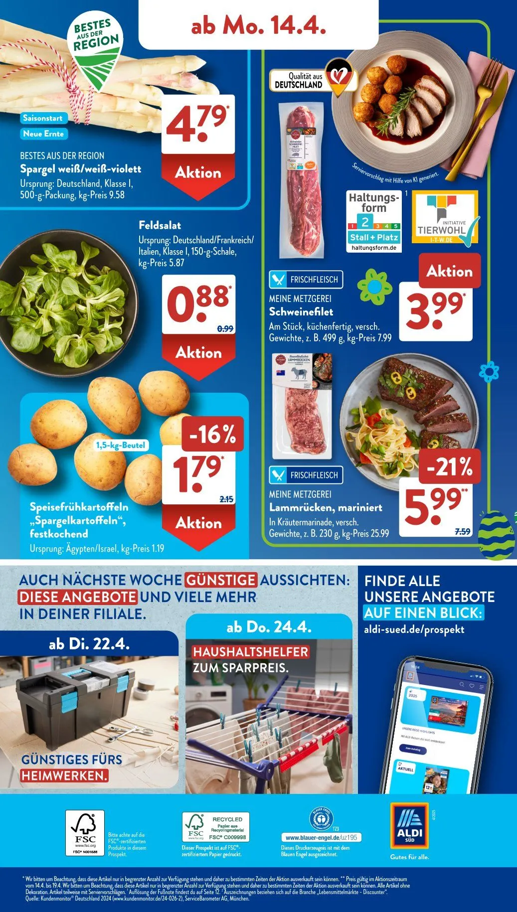 ALDI SÜD Angebote von 14. April bis 19. April 2025 - Prospekt seite 34