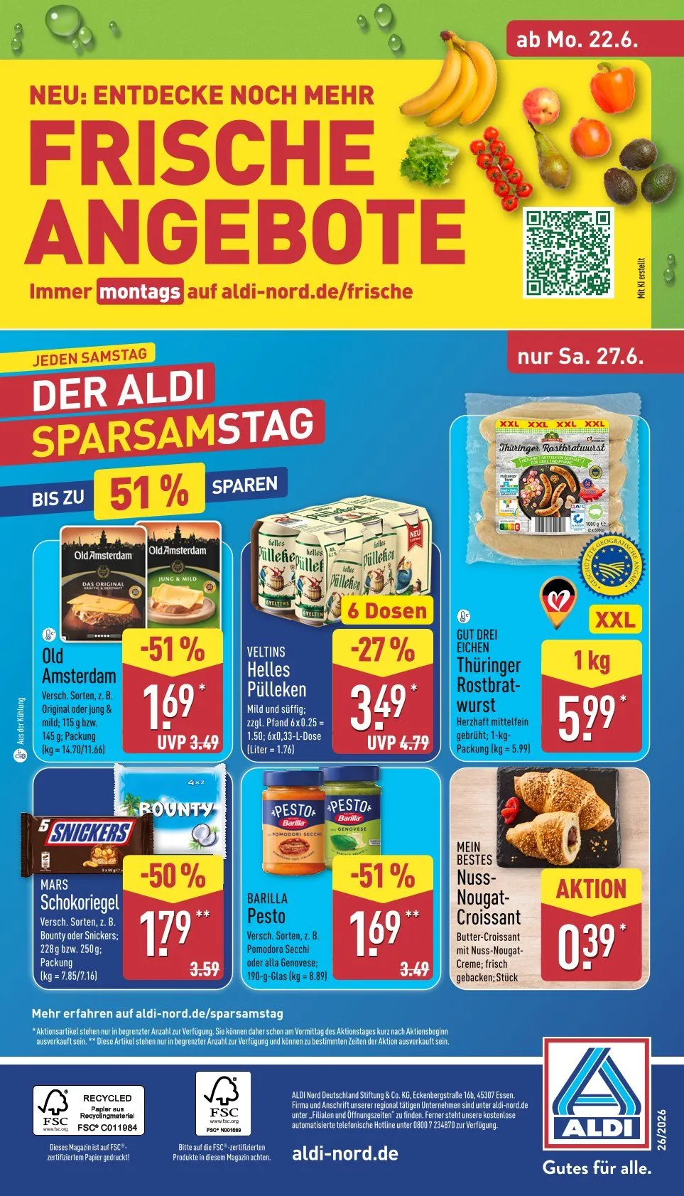 ALDI Nord Prospekte von 22. Juni bis 27. Juni 2026 - Prospekt seite 34