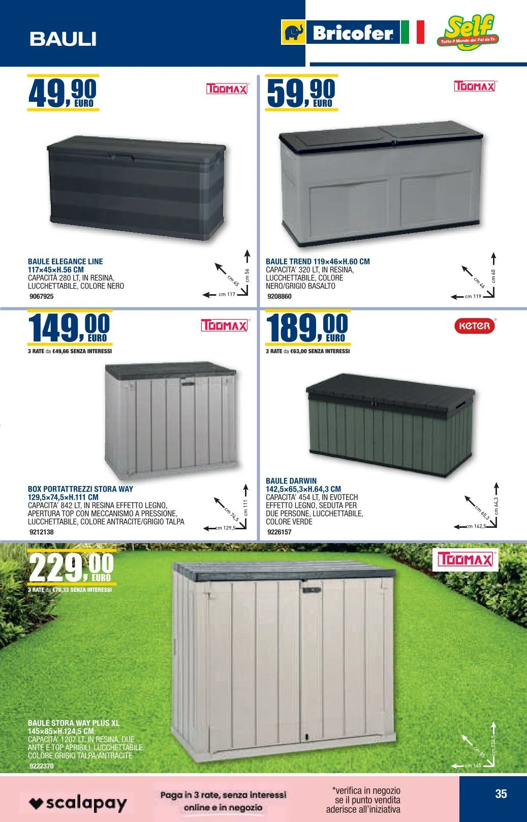  Volantini Bricofer da 29 dicembre a 20 gennaio di 2026 - Pagina del volantino 35