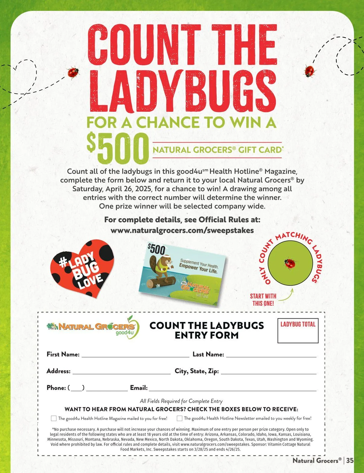 Weekly ad Natural Grocers Deals from April 4 to April 30 2025 - Page 24