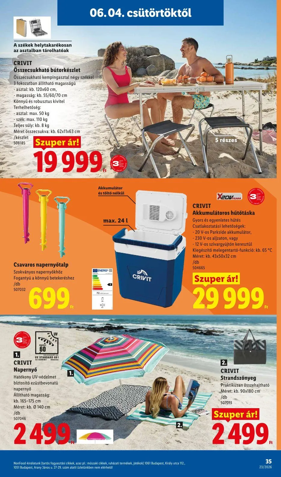 Katalógus Lidl legfrissebb ajánlatai június 4.-tól június 10.-ig 2026. - Oldal 35