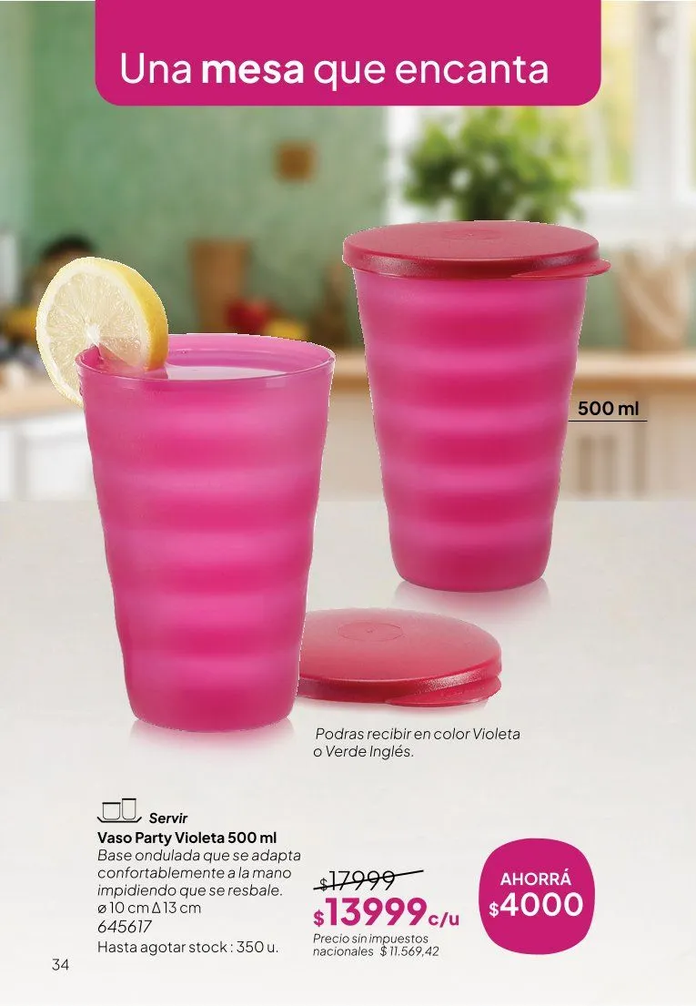 Ofertas de  Ofertas Tupperware  9 de junio al 30 de junio 2026 - Página 34 del catálogo