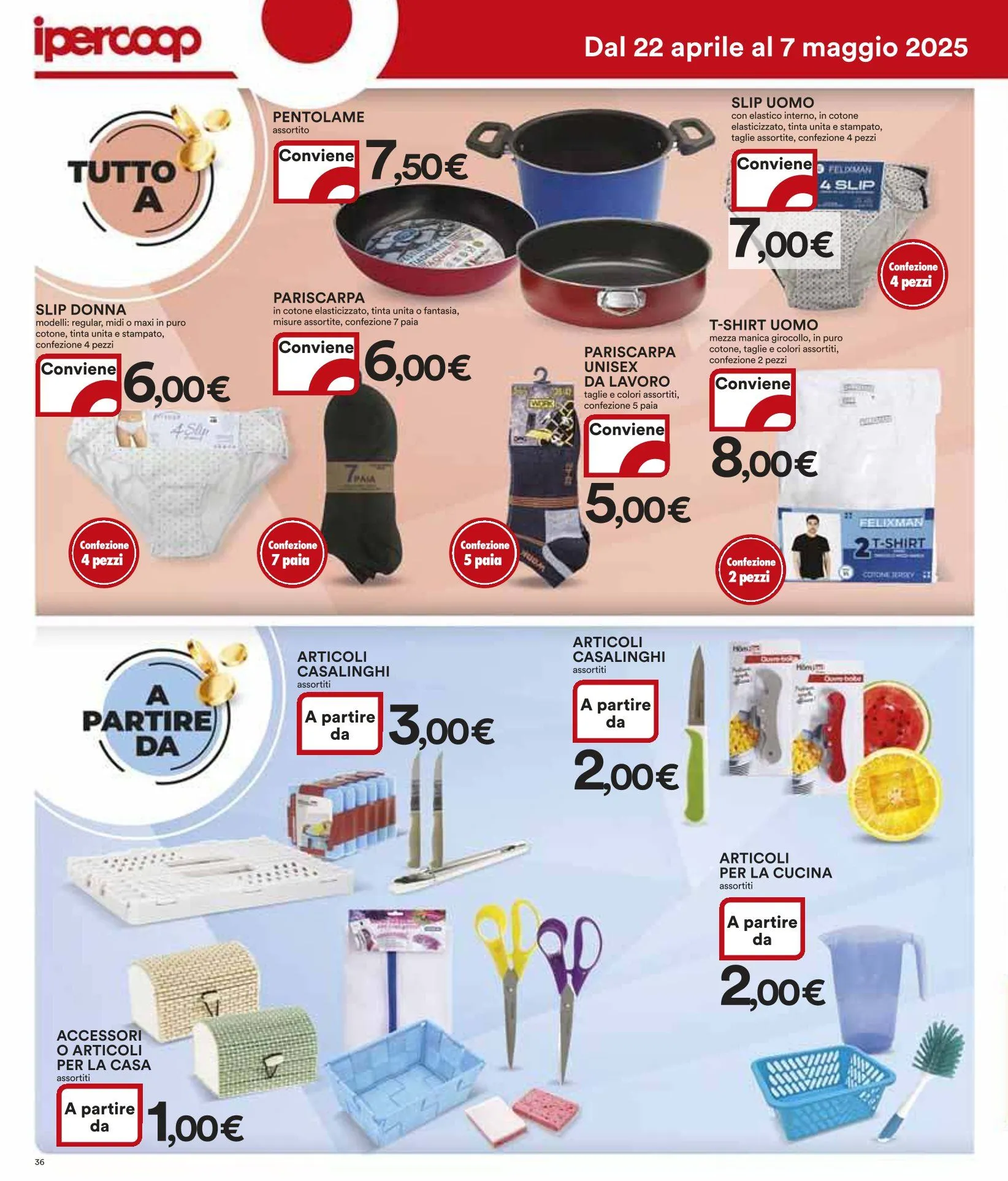 Ipercoop Volantino da 22 aprile a 7 maggio di 2025 - Pagina del volantino 36