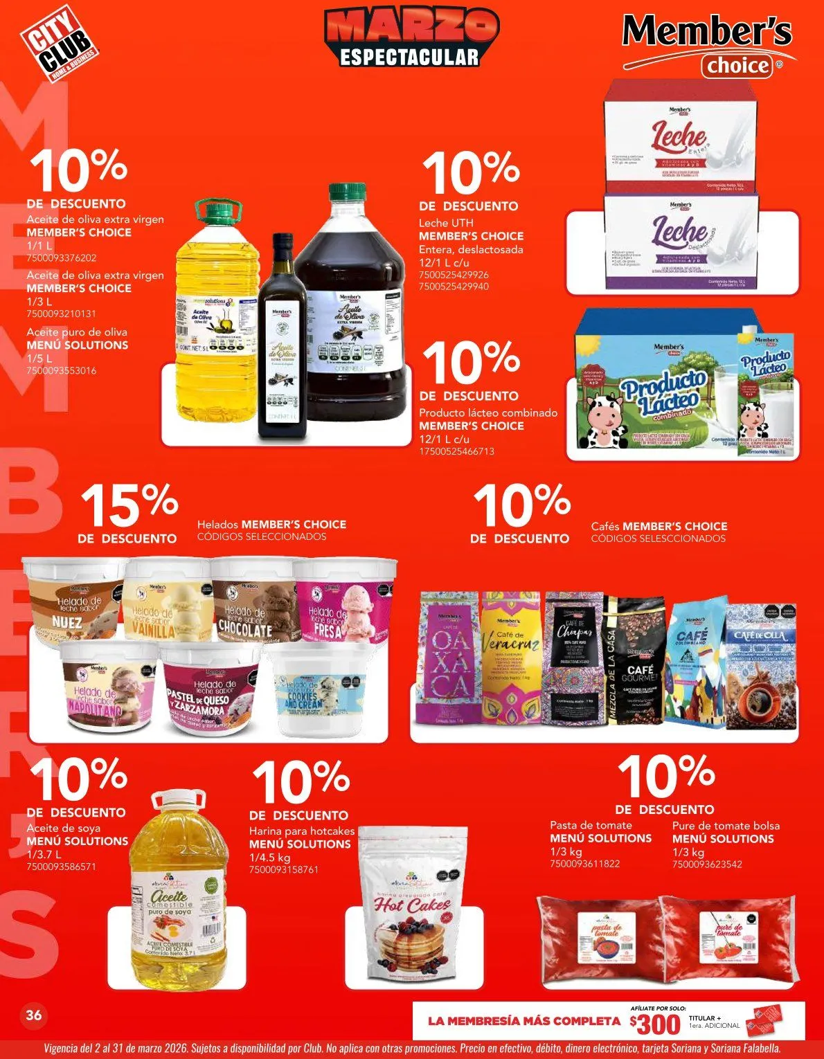 Catálogo de Ofertas City Club 2 de marzo al 31 de marzo 2026 - Pagina 36