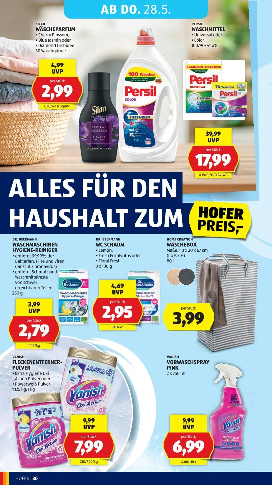  Hofer Prospekte von 22. Mai bis 28. Mai 2026 - Flugblätt seite  36