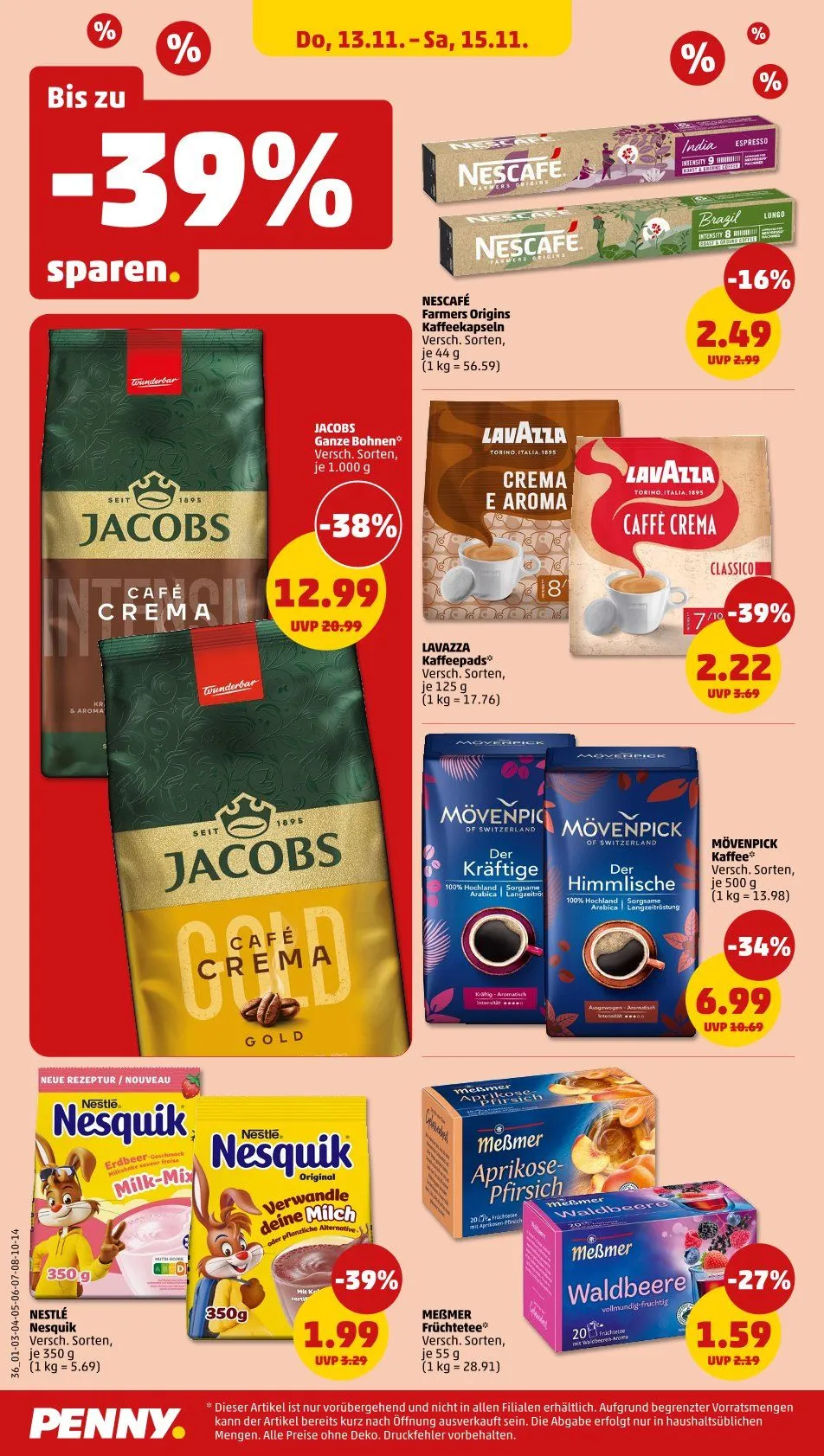 Penny Angebote von 10. November bis 15. November 2025 - Prospekt seite 36