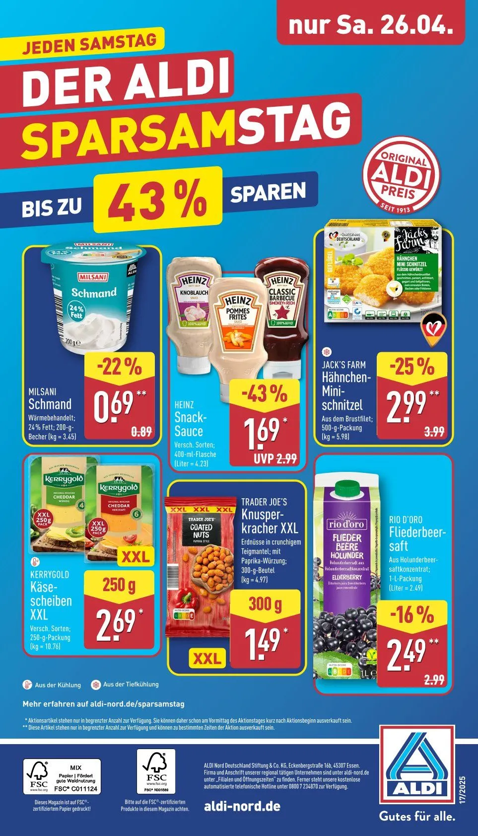 ALDI Aktuell Angebote von 22. April bis 26. April 2025 - Prospekt seite 36