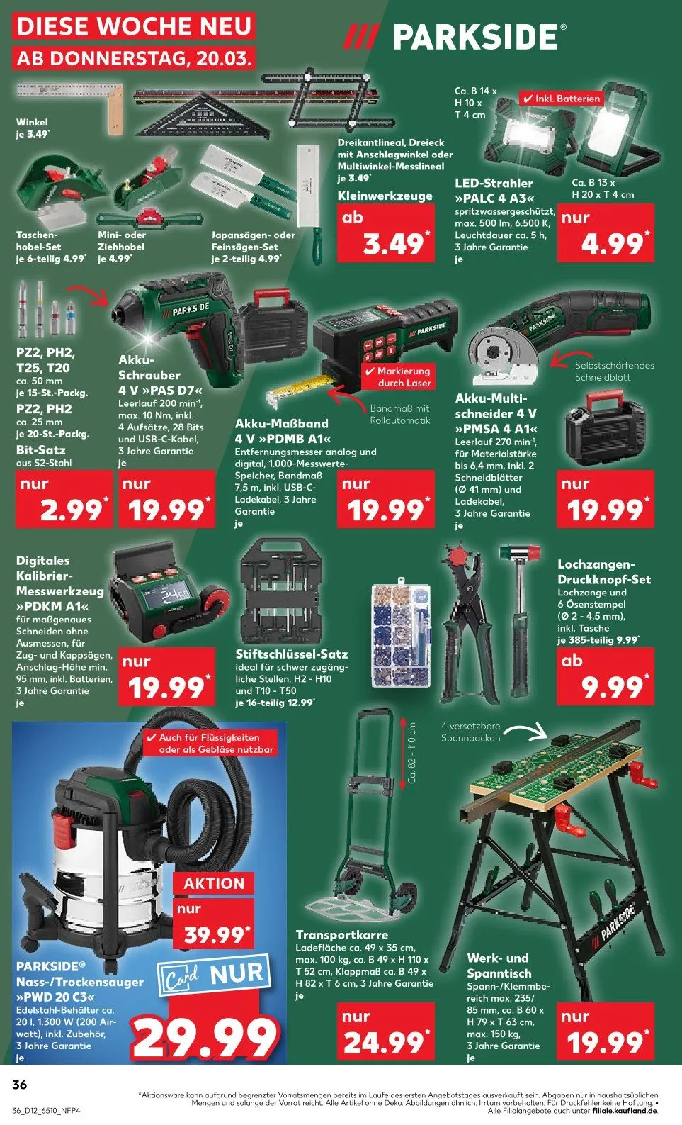 Kaufland Prospekt von 20. März bis 26. März 2025 - Prospekt seite 36