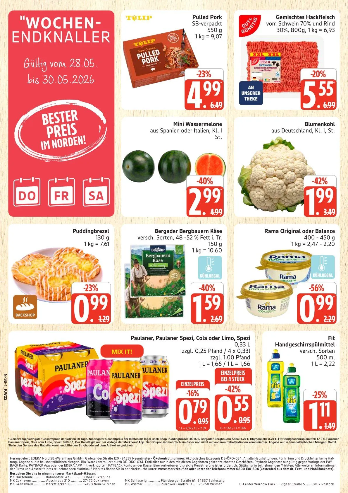 Marktkauf Angebote von 26. Mai bis 30. Mai 2026 - Prospekt seite 36