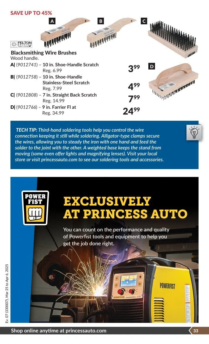 Princess Auto Sales from March 25 to April 6 2025 - flyer page 88